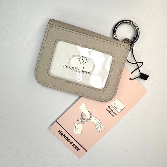 Nanette Lepore Card Case Hands Free Tan Bracelet Not Included Holds ID and Cards - Picture 1 of 6